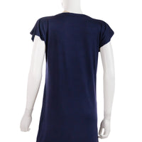 Navy Passion Flower T-shirt Tunic