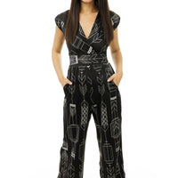 Abstract Arrows Veronica Lake Jumpsuit