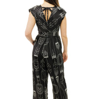 Abstract Arrow Veronica Lake Jumpsuit