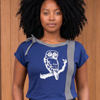 Owl T-shirt with Stripes