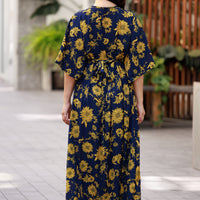 Navy and Gold Carli Dress