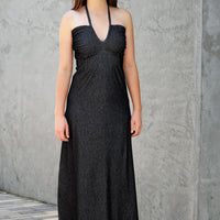 "Denim" Farrah Halter Dress