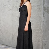 "Denim" Farrah Halter Dress