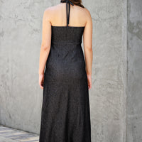 "Denim" Farrah Halter Dress