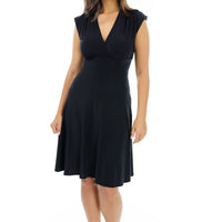 Black Veronica Lake Knee-Length Dress