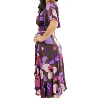 Plum Daisy Scarlet Dress