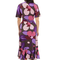 Plum Daisy Scarlet Dress