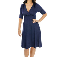 Denim Blue Jersey Cleopatra Dress