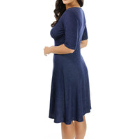 Denim Blue Jersey Cleopatra Dress