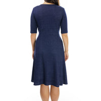 Denim Blue Jersey Cleopatra Dress