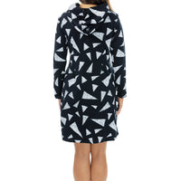 Triangle Slices Hoodie Dress