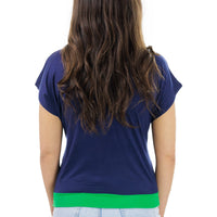 Green Fern Ribbed Top