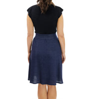 Denim Jersey Cleo Skirt