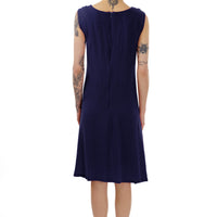 Blue Linen Sleeveless Agnes Dress
