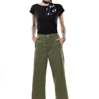 Green Khaki Pocket Pants