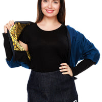 Blue Wendy Bomber Jacket