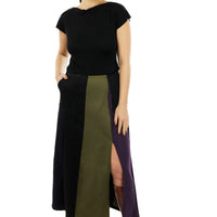 Long Lines Piecework Pocket Skirt
