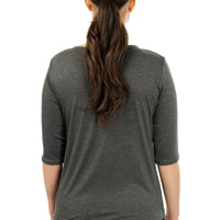 Gray Thistle 3/4 Sleeve Top
