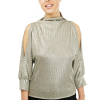 Shimmering Peek-a-Boo Top