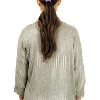 Shimmering Peek-a-Boo Top