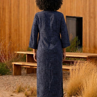 Denim Printed Caftan