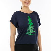 Navy Pine Not so Crop Top