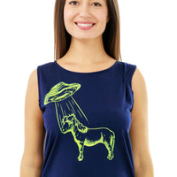 Alien vs Shetland Pony Tank Top