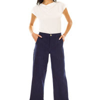 Denim High-Waisted Wide Leg Trouser