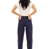 Denim High-Waisted Wide Leg Trouser