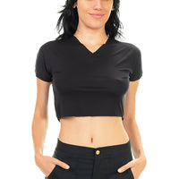 Plain Black Crop-top