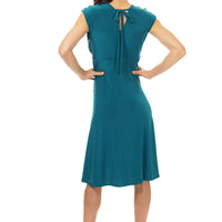 Teal Veronica Lake Dress