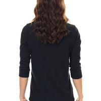 Black Ribbed Cowl Sweater