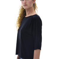Black Dolman Sleeve Top