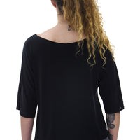 Black Dolman Sleeve Top