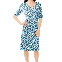 Blue Lava Wrap Dress