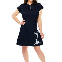 Hummingbird Dark Denim Tunic Dress
