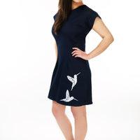 Hummingbird Dark Denim Tunic Dress