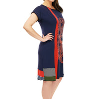 Patchwork circles T-Shirt Tunic