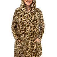 Classic Cheetah Hoodie Dress