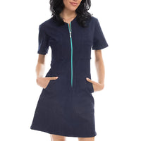 Blue Denim Coverall Dress