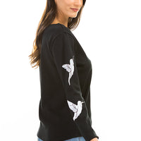 Long Sleeve Hummingbird Sweatshirt
