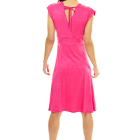 Magenta Veronica Lake Dress