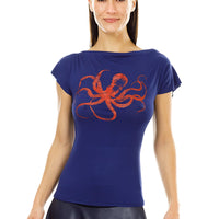 Navy Octopus T-Shirt