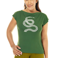 Olive Slinky Snake Cowl