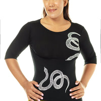 Slinky Snake 3/4 Sleeve Top