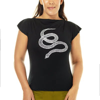 Black Slinky Snake Cowl