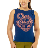 Blue and Orange Circles Tank