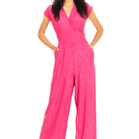 Magenta Veronica Lake Jumpsuit