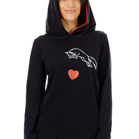 Pouncing Love Fox Hoodie