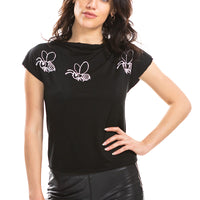 Bumblebee Cowl Neck T-shirt